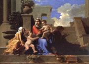Nicolas Poussin The Saint Family on the stair Spain oil painting artist